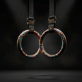 TITAN Crown Edition Wooden Gymnastic Rings — Crown Edition birch wood and gold