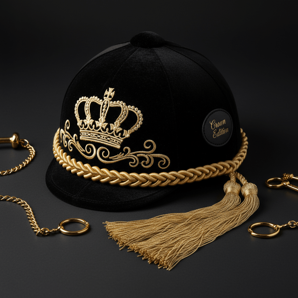 TITAN Crown Edition Equestrian Velvet Hat Silk Cover
