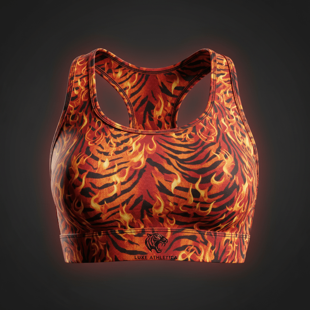 TITAN SWAG HER Sports Bra — Tiger Flame