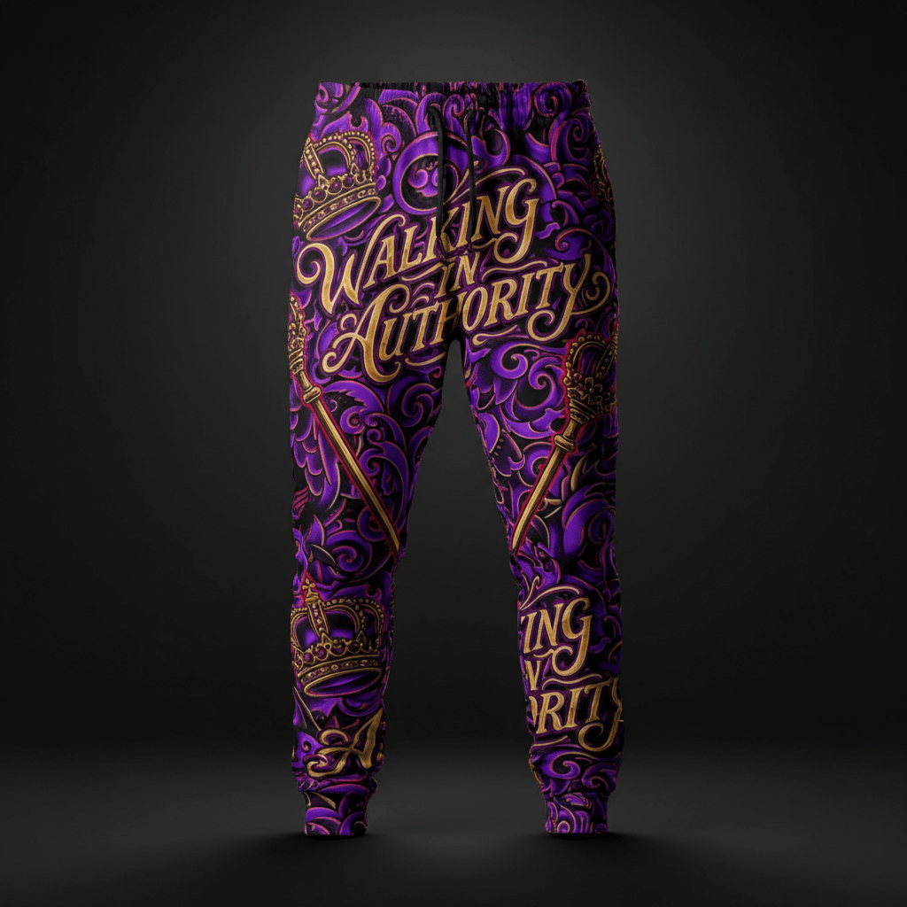 Men's Joggers — Walking In Authority — Crown Edition