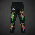 TITAN Men's Neon Drip Crown Compression Tights flat lay