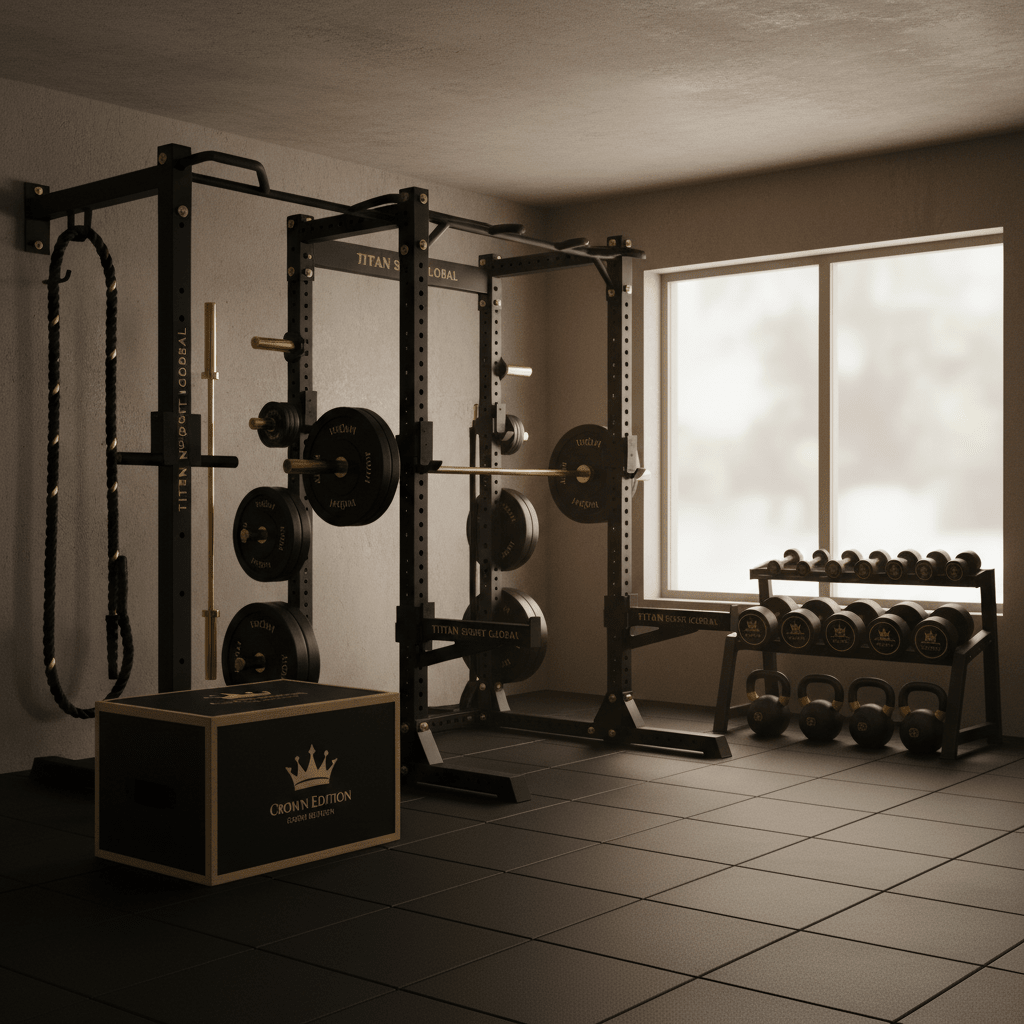 TITAN Complete Garage Home Gym Setup — Crown Edition Grand Finale