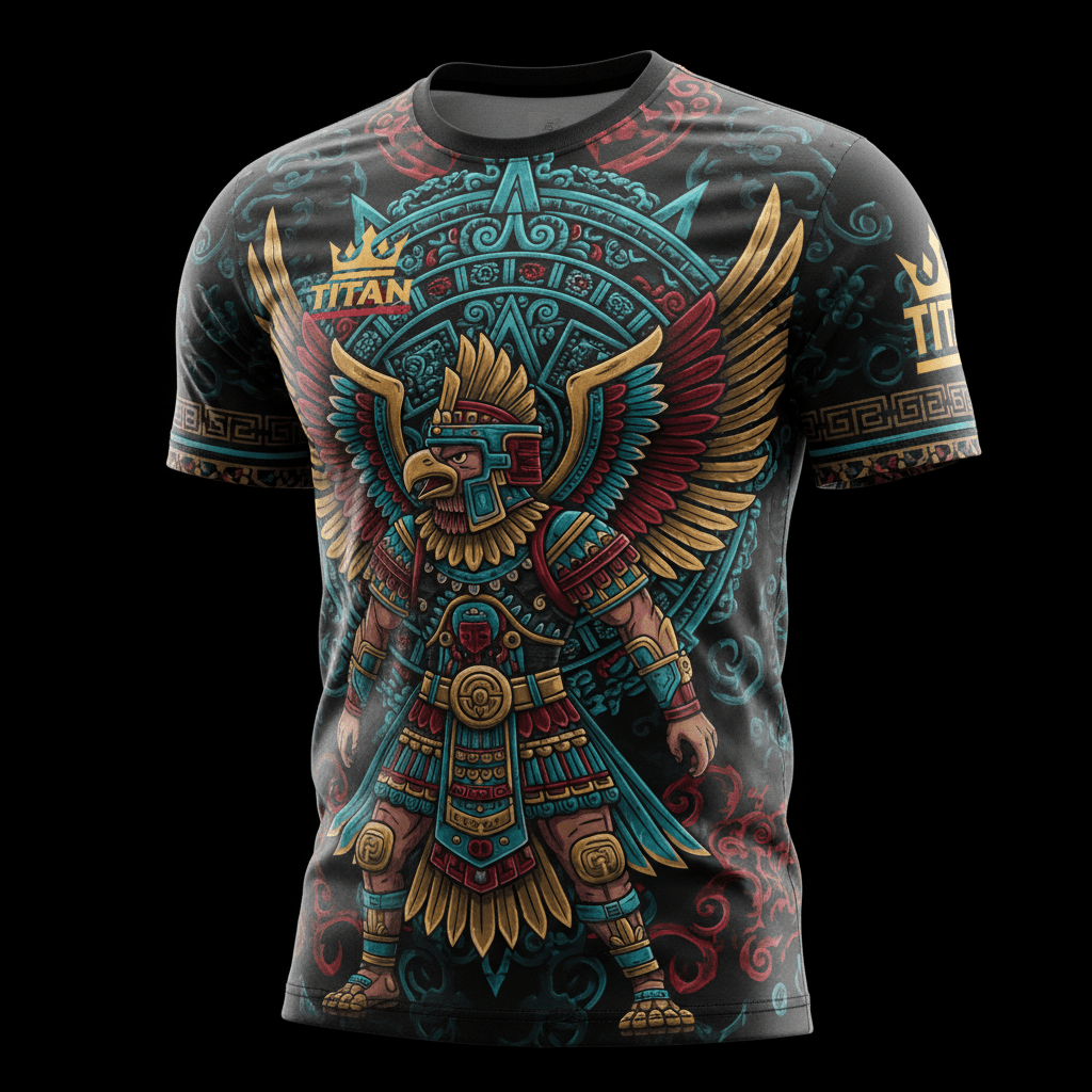 TITAN Aztec Eagle Knight Training Tee Crown Edition