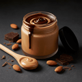 TITAN Almond Butter – Dark Chocolate Swirl, premium product photography