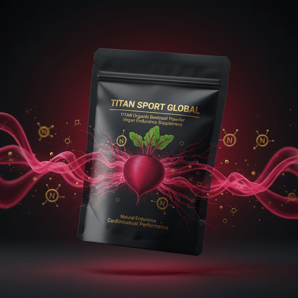TITAN Organic Beetroot Powder Vegan Endurance Supplement pouch