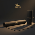 TITAN Pro Extra Thick Yoga & Workout Mat Black & Gold
