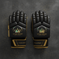 TITAN Crown Edition Cricket Batting Gloves Matte Black Gold
