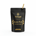 TITAN Protein Shake Pouch Banana Foster — matte black pouch