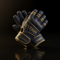 TITAN navy blue pro lifting gloves