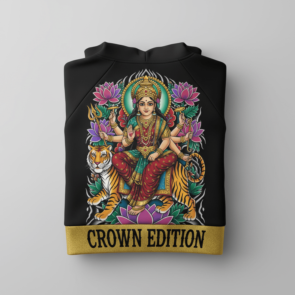 TITAN Women's Durga Tiger Warrior Hoodie — Shakti Edition