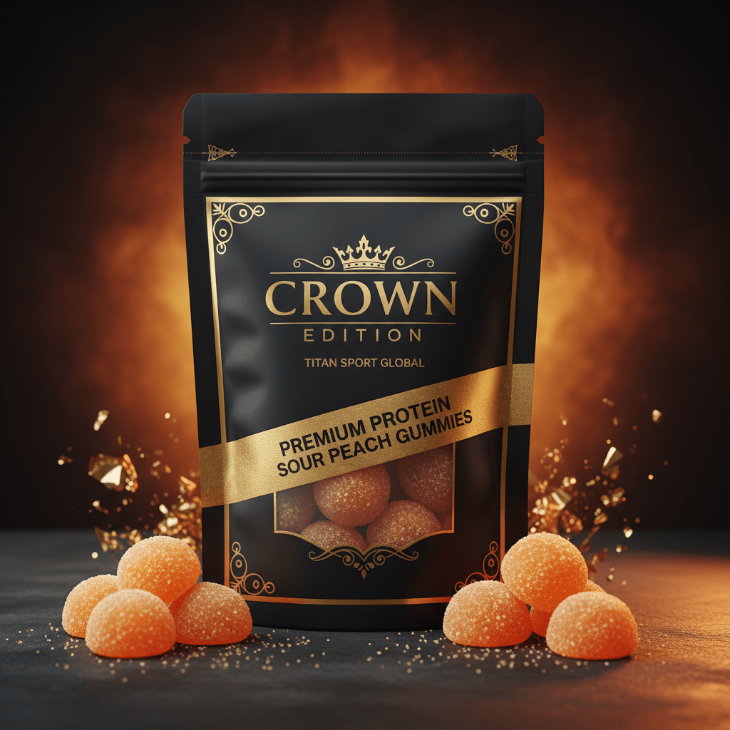 Crown High-Protein Sour Peach Gummies
