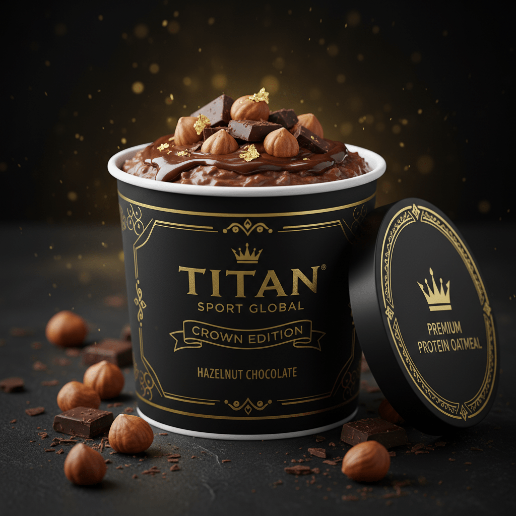Crown High-Protein Hazelnut Chocolate Oatmeal Cup