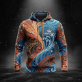 TITAN Polynesian Tribal Pullover Hoodie — Pacific Crown Edition