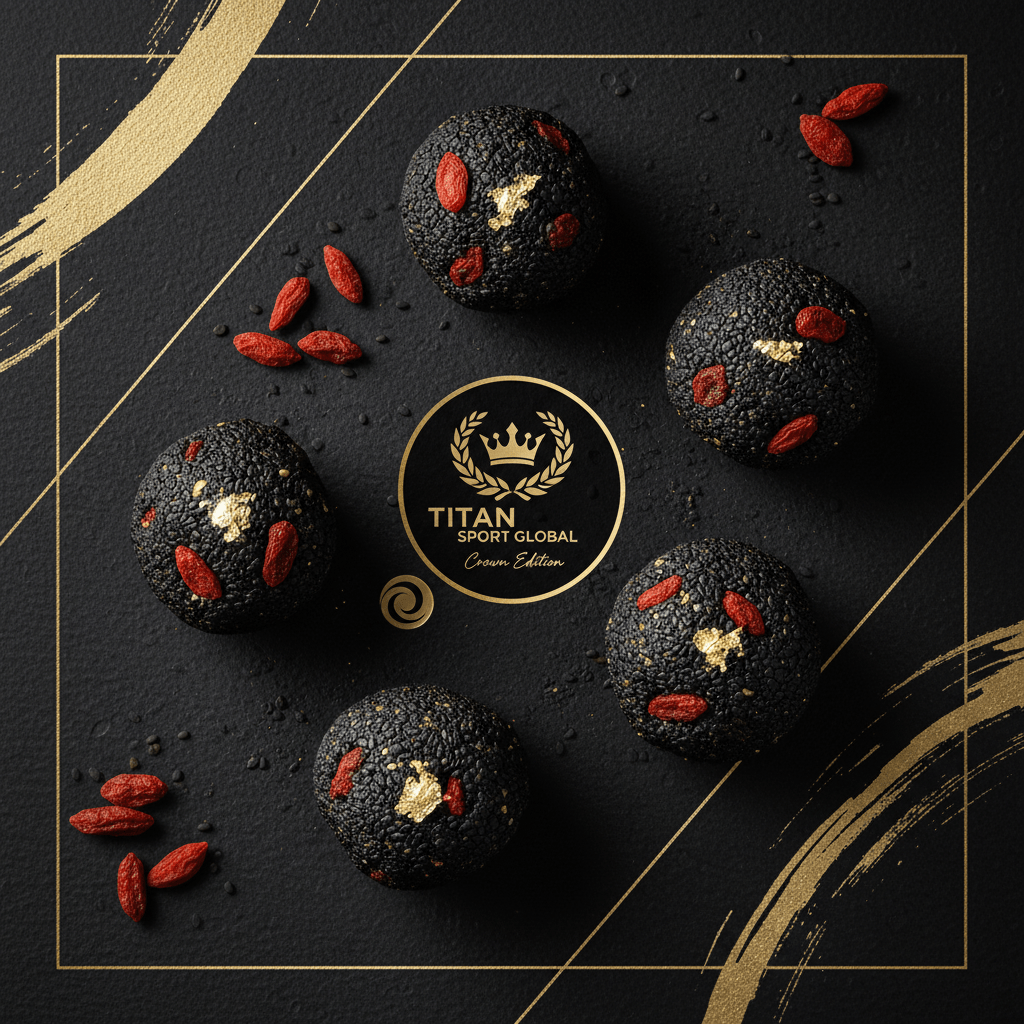TITAN High-Protein Black Sesame & Goji Berry Protein Bites