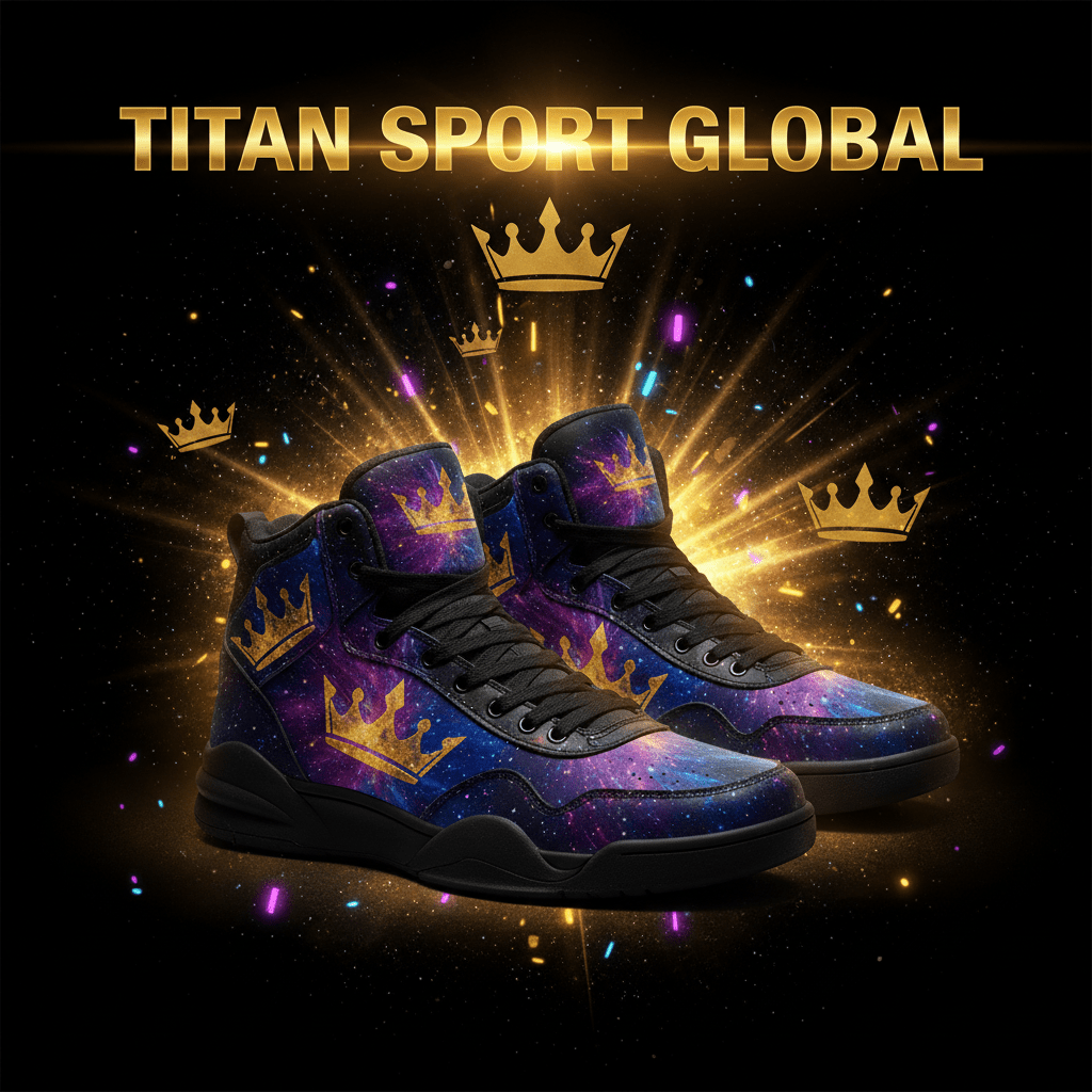 TITAN SPORT GLOBAL basketball shoes with galaxy crown pattern