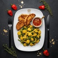 TITAN Jamaican Vegan Ackee & Callaloo Breakfast Plate
