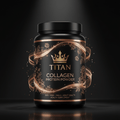TITAN Collagen Protein Powder Crown Edition - premium collagen supplement container