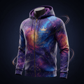 TITAN Cosmic Nebula Zip-Up Hoodie — Star Map Edition