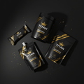 TITAN Complete Nutrition Day Pack — Protein Powder, Protein Bar, Electrolyte Drink & Superfood Greens flat lay
