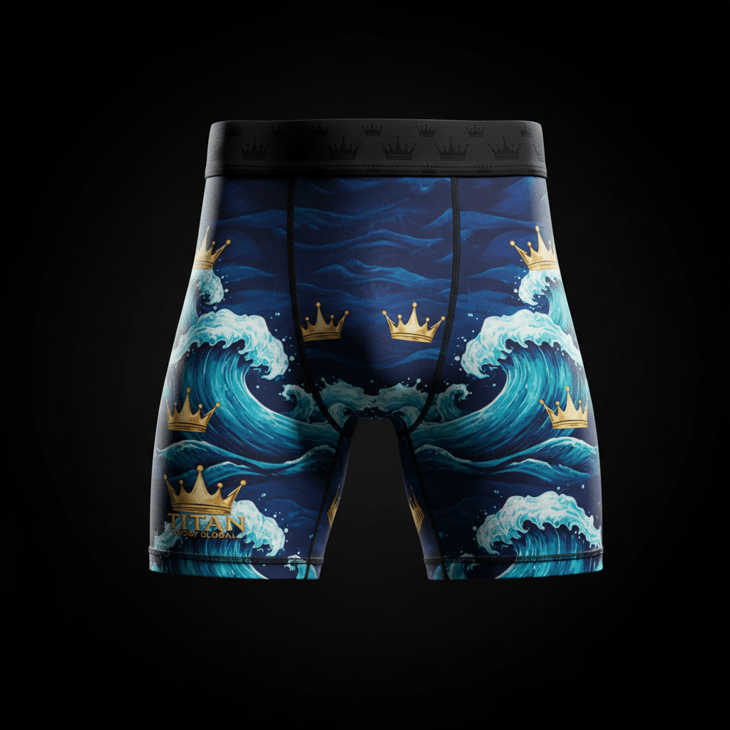 Men's Compression Shorts Vol.2 — Ocean Wave