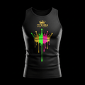 Men's Compression Tank — Neon Drip Crown