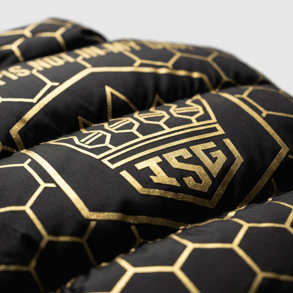 Puffer Vest — Print and Fabric Detail | Generated by Modelize