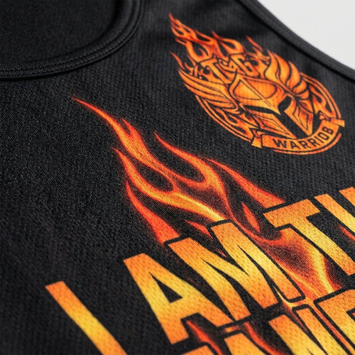 Muscle Tank — Logo and Fabric Detail | Generated by Modelize
