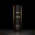 Matte black Titan Athlete deodorant stick with gold branding and "48-hour sport protection" text on a black background.