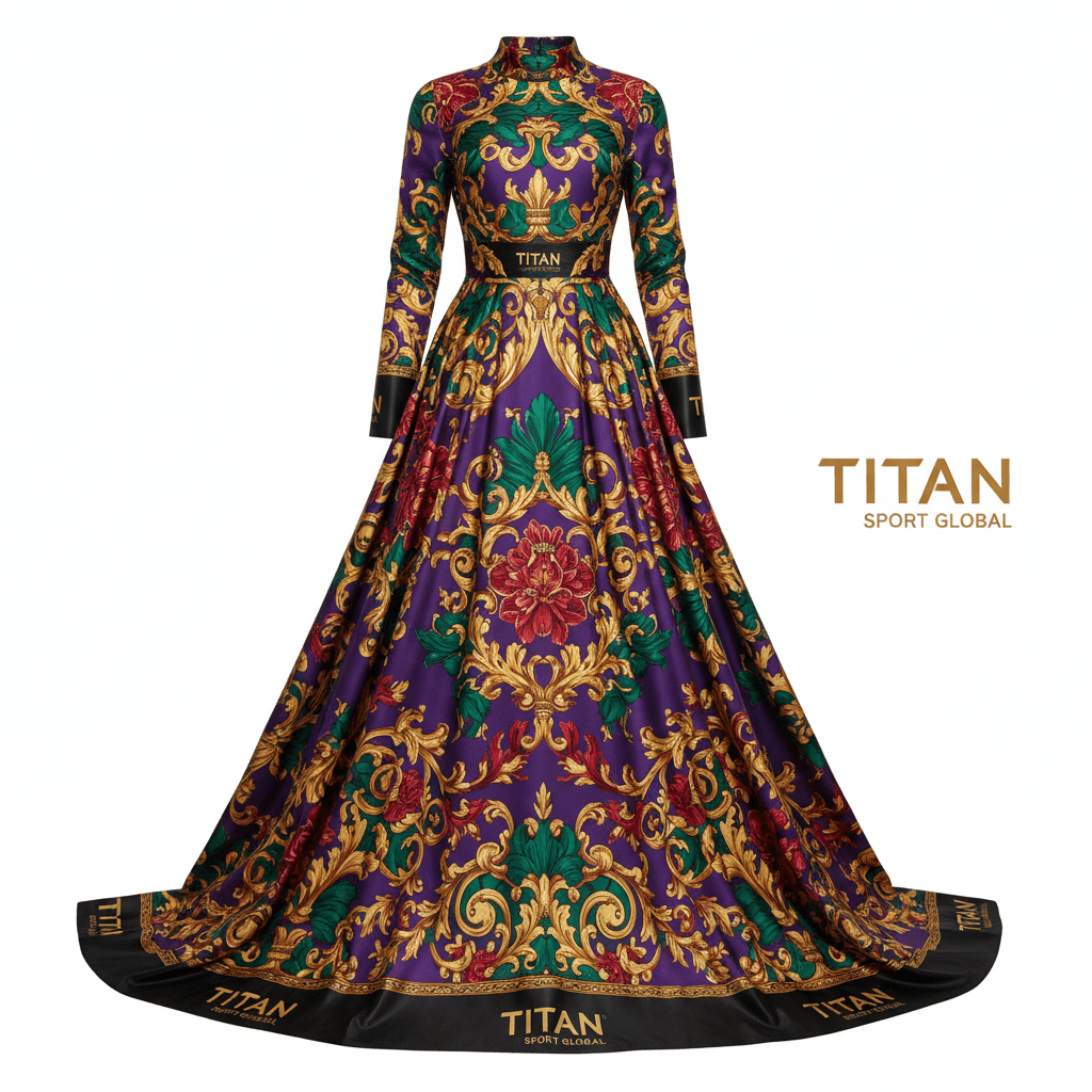 TITAN Baroque Maxi Dress