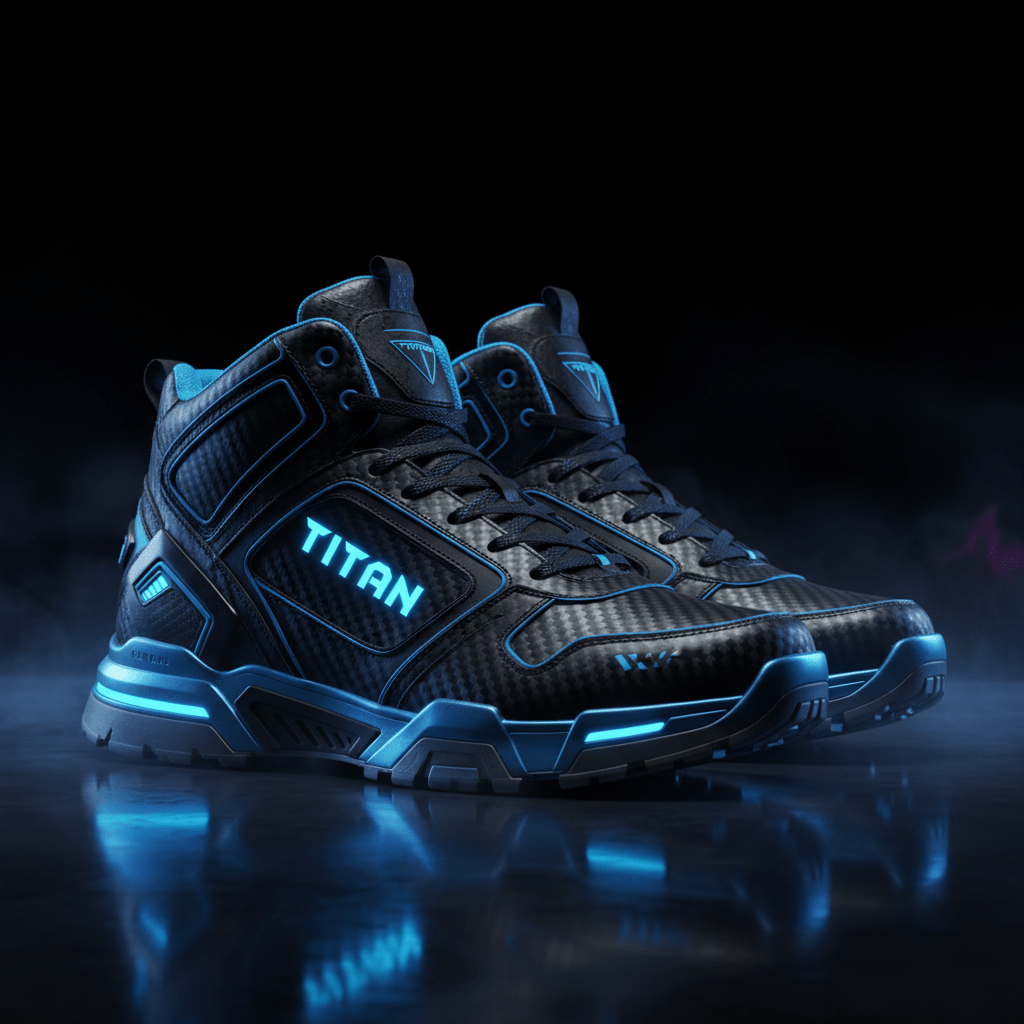 TITAN Carbon Blue High Top
