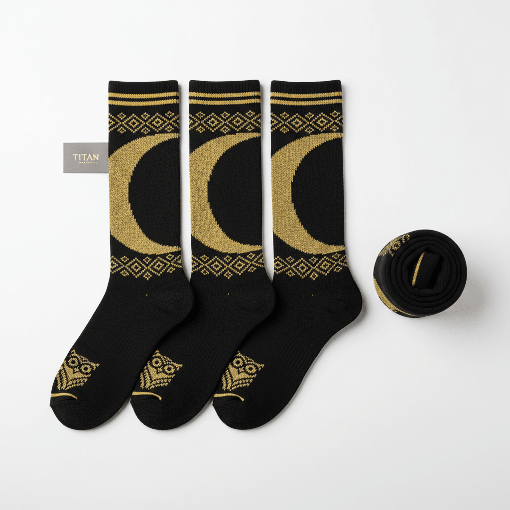 TITAN Compression Socks — Flat Lay