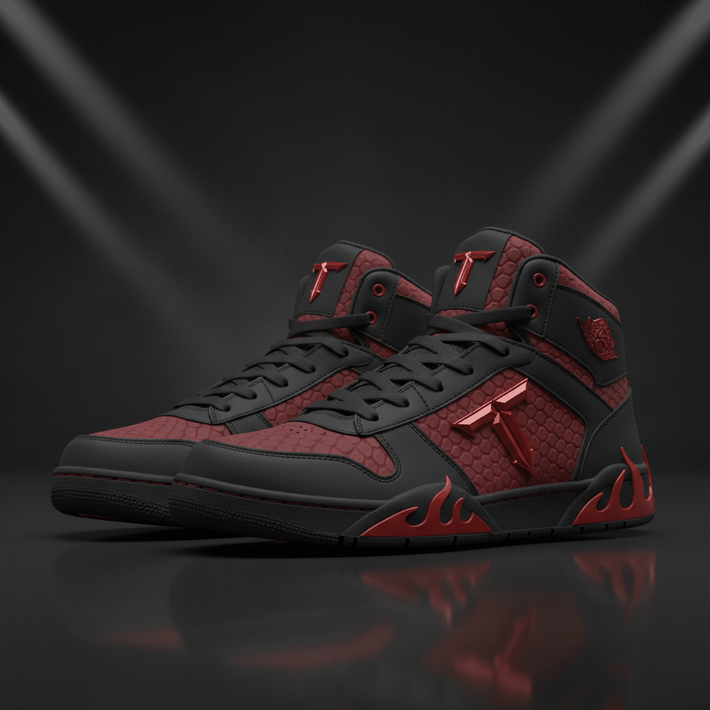 TITAN Crimson Dragon High Top