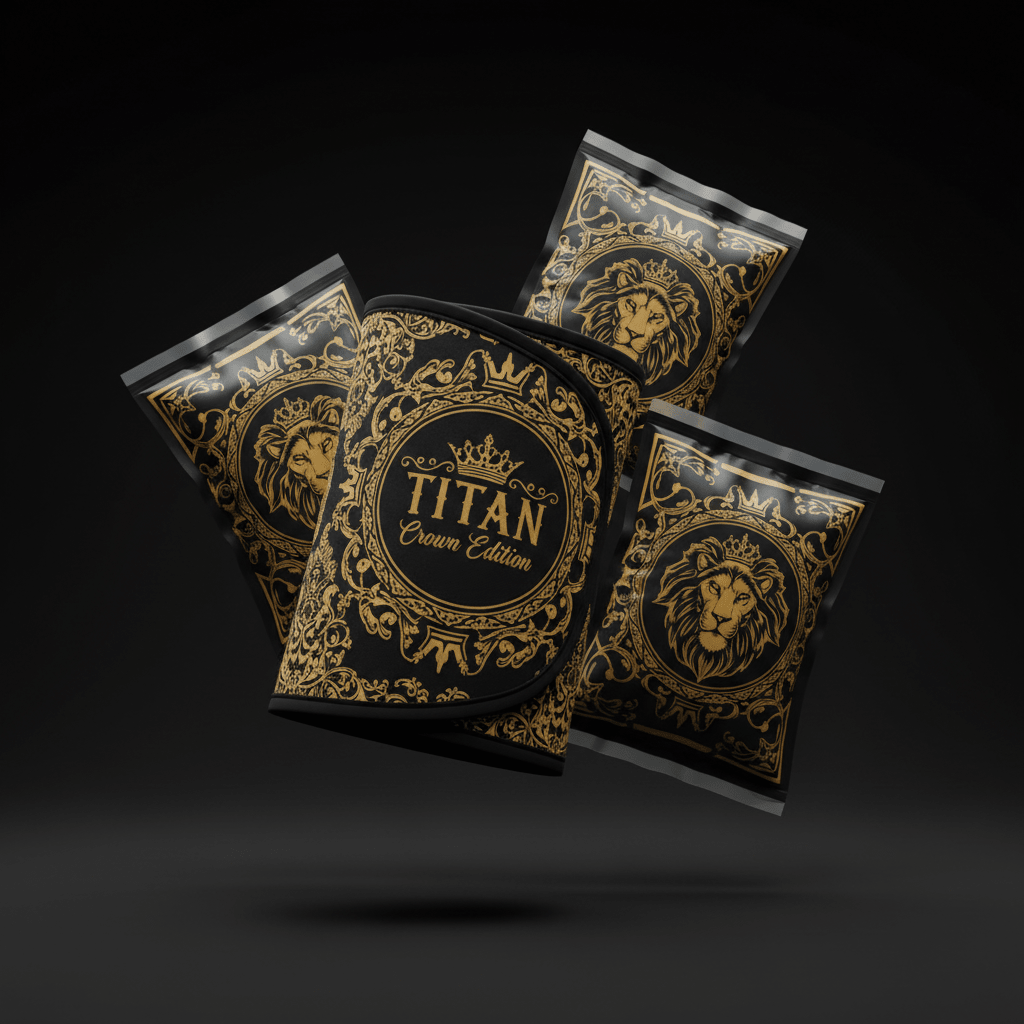 TITAN Crown Edition Ice Therapy Cold Recovery Kit — Black & Gold