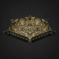 TITAN Crown Edition Premium Leather Valet Tray — Black & Gold