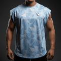 TITAN Crown Muscle Tee — Diamond Ice