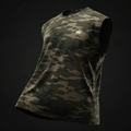 TITAN Crown Muscle Tee — Forest Camo Crown