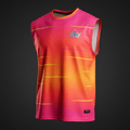 TITAN Crown Muscle Tee — Neon Sunset