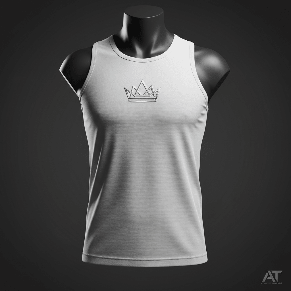 TITAN Crown Tank Top — Arctic White