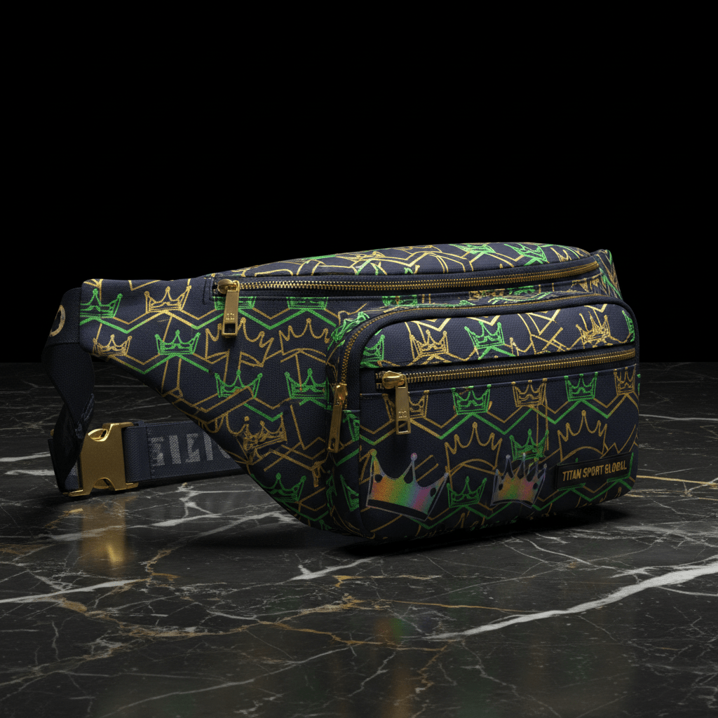 TITAN Crown Waist Pack — Navy/Gold/Neon