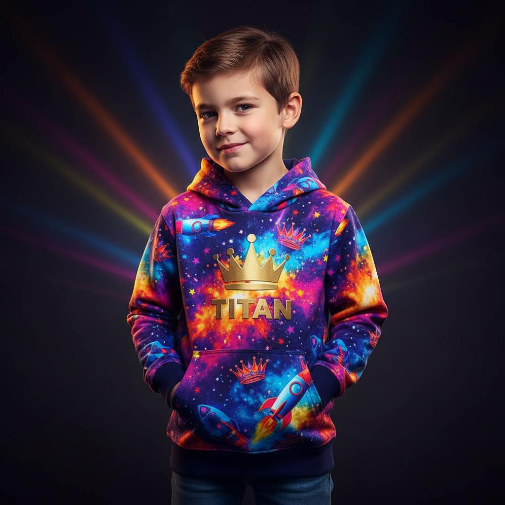 TITAN Kids Hoodie — Rocket Crown