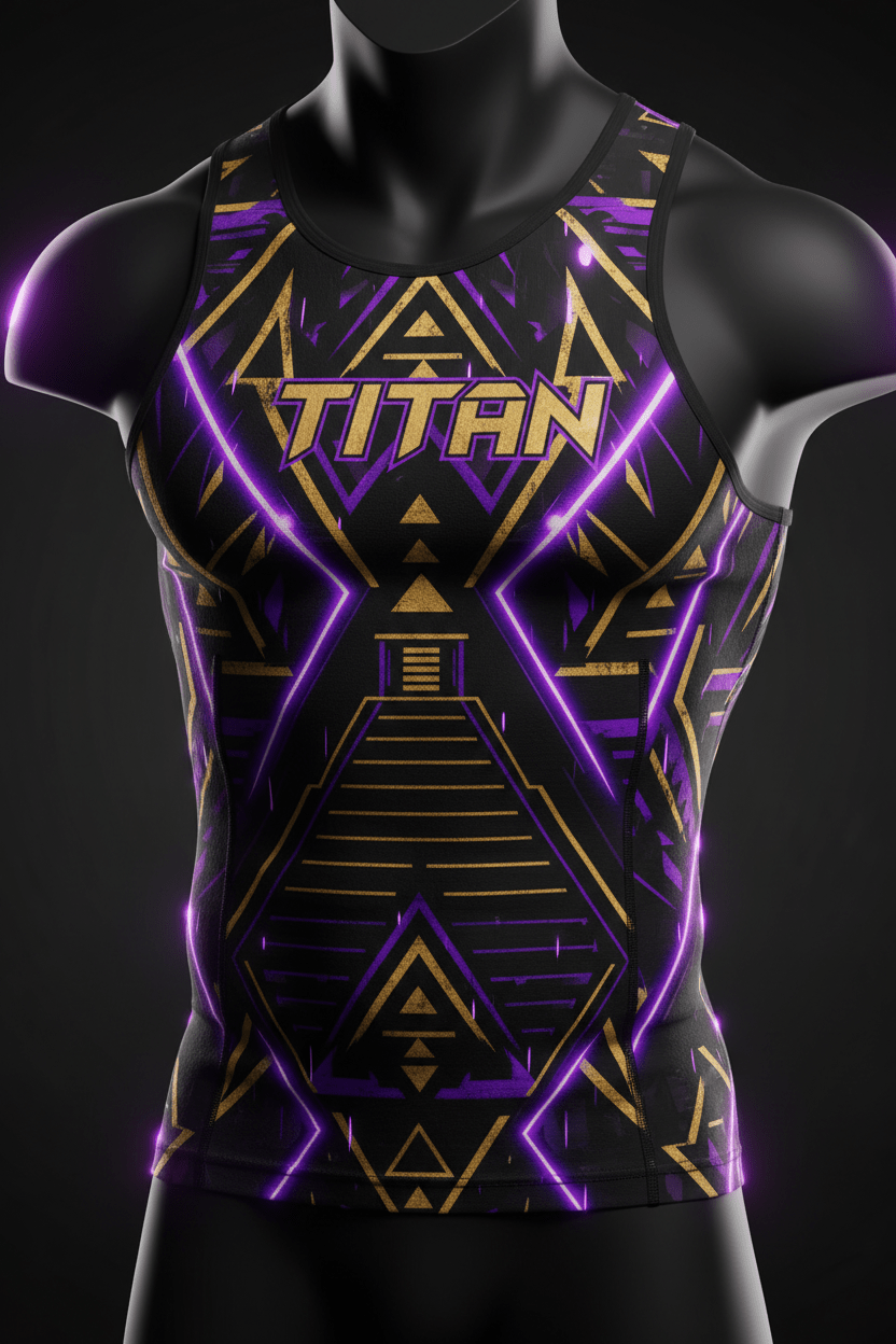 TITAN Men's Aztec Pyramid Compression Tank