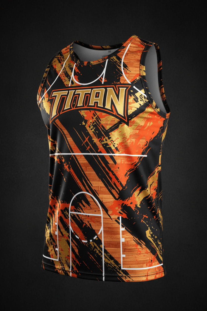 TITAN Men's Basketball Court Muscle Tank