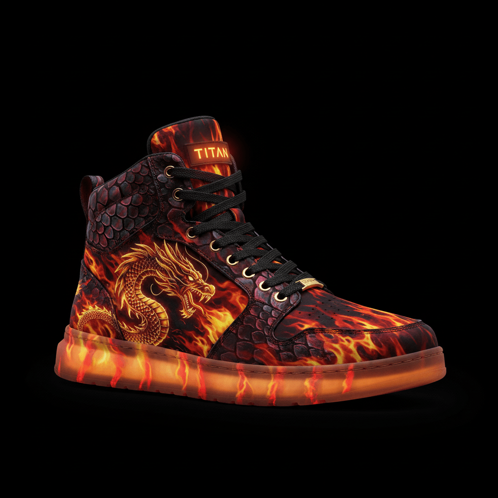 TITAN Men's Dragon Fire High-Top