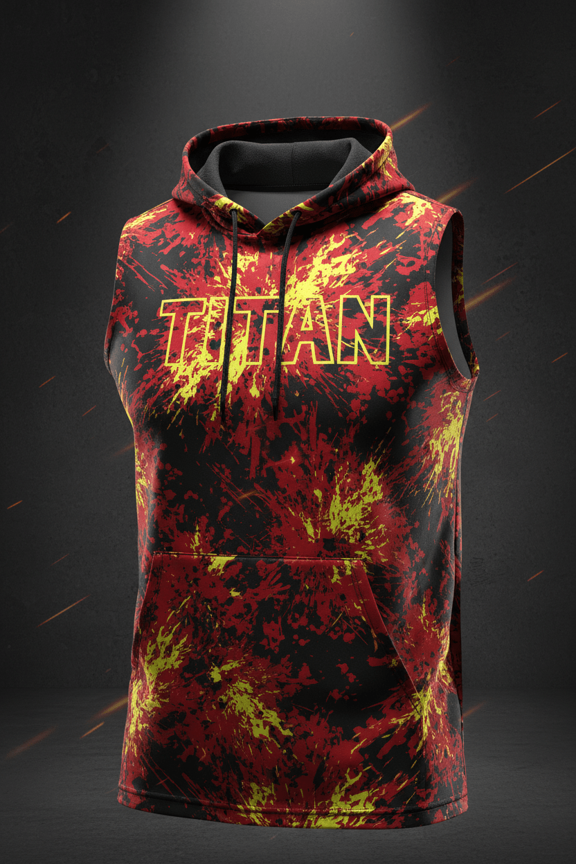 TITAN Men's Explosion Sleeveless Hoodie Tank