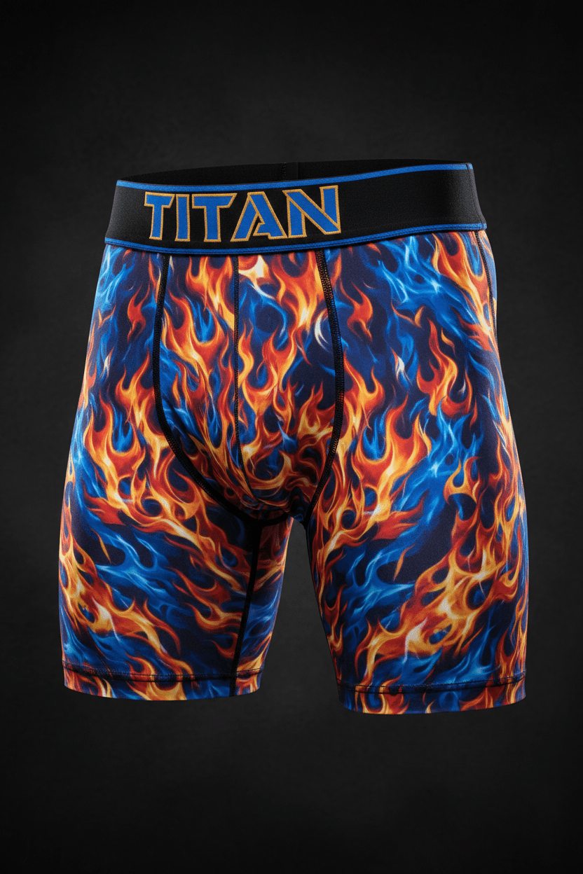 TITAN Men's Flame Compression Shorts