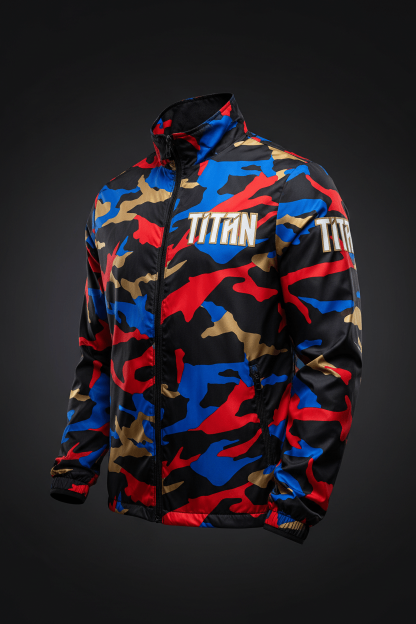 TITAN Men's Geo Camo Windbreaker