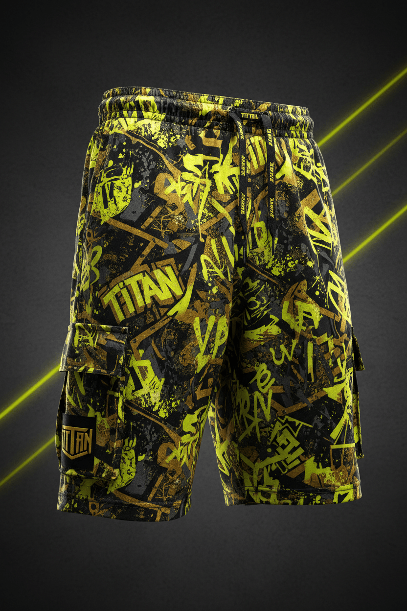 TITAN Men's Graffiti Cargo Shorts
