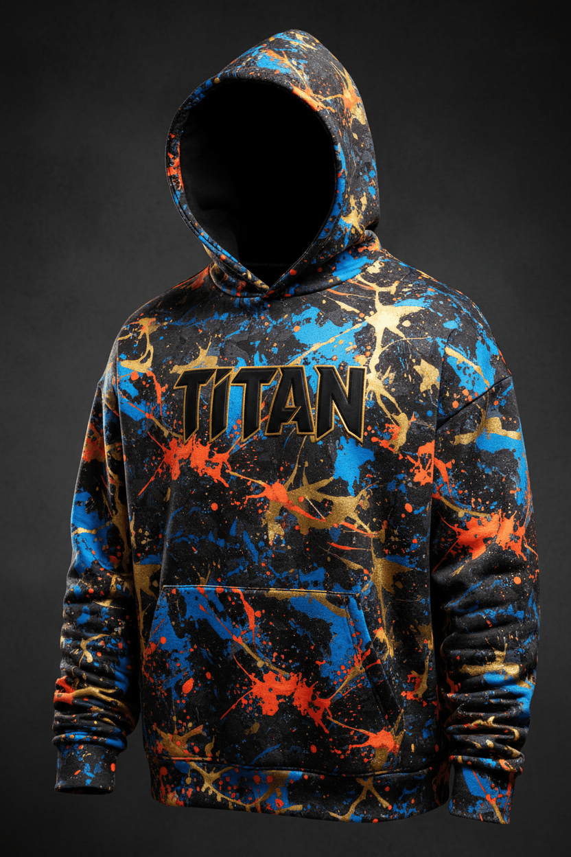 TITAN Men's Graffiti Streetwear Hoodie