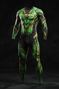 TITAN Men's Lava Magma Compression Suit