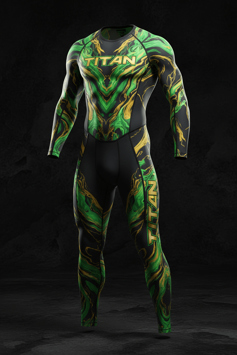 TITAN Men's Lava Magma Compression Suit